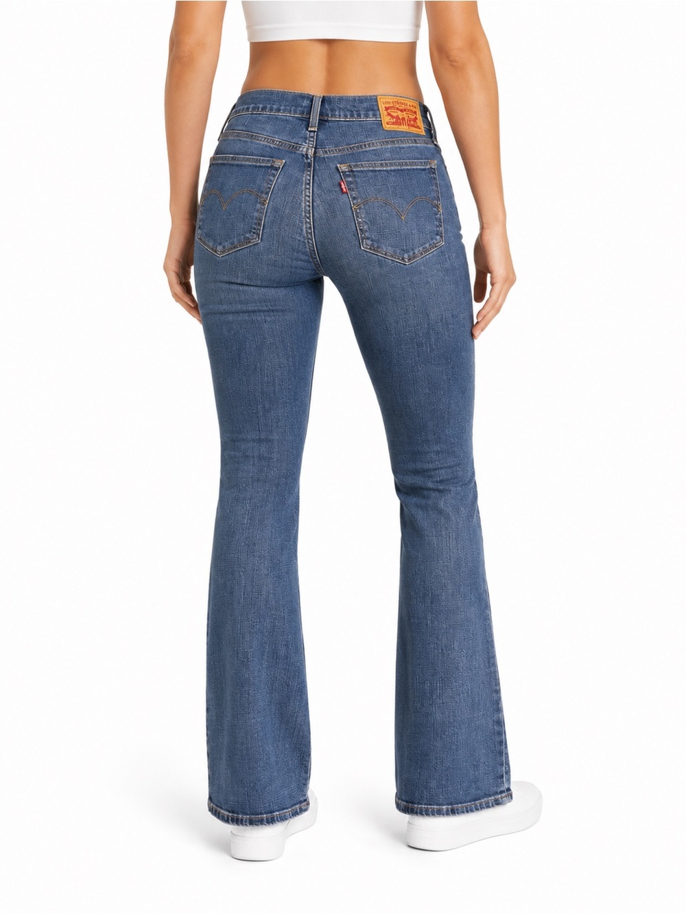 Levi's Medium Blue Boot Cut Jeans - Picture 3 of 5